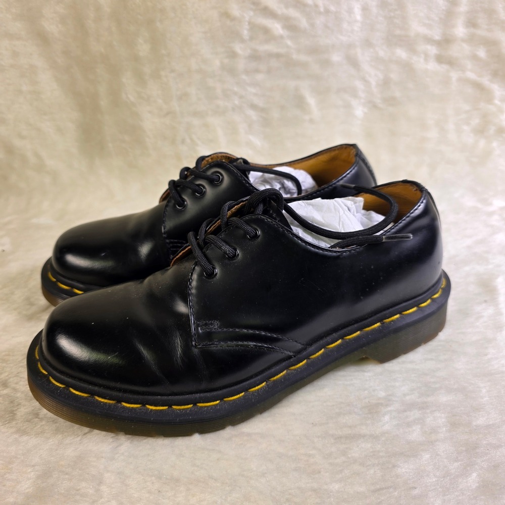 Dr. Martens 1461 Oxford Black Smooth Leather Shoes Loafer 38 Mens 5 Womens 7 NEW